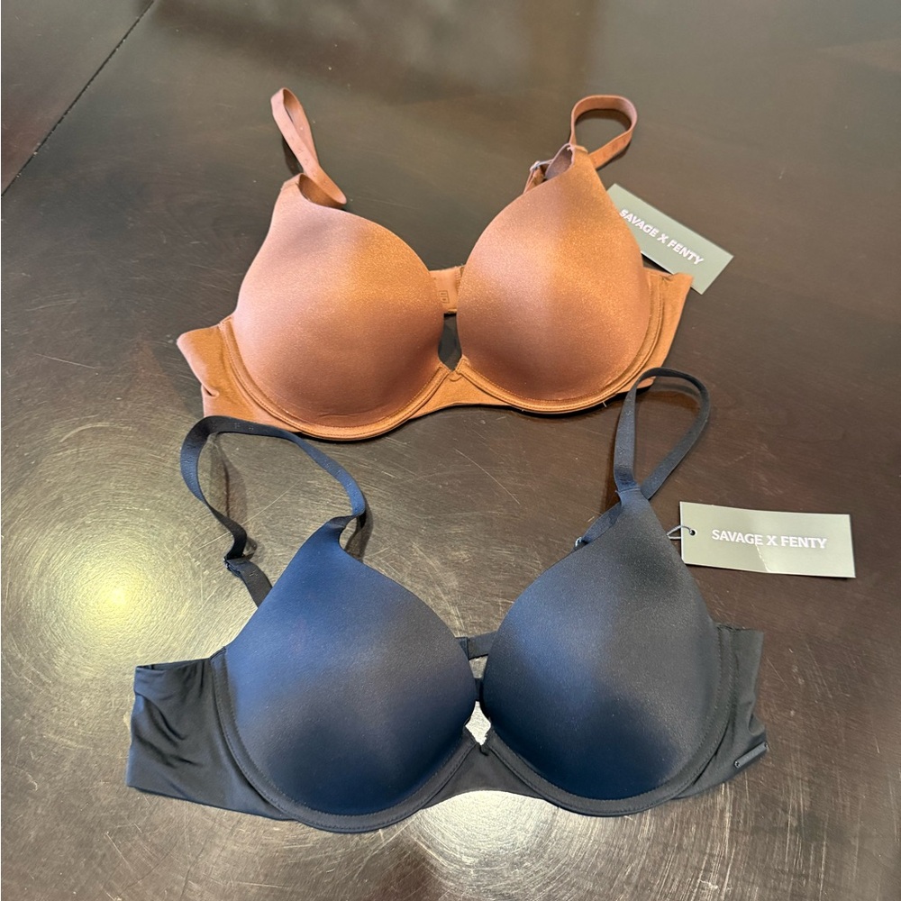 Savage X Fenty Bra Set (2 pack) - Black and Tan